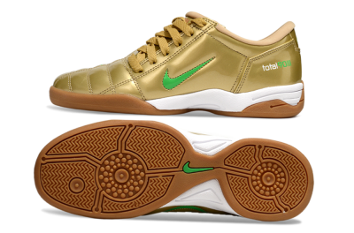Nike Total 90 II IC Low-Tops Football Shoes - Gold/Green/White
