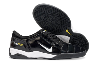 Nike Total 90 II IC Low-Tops Football Shoes - Black/White/Yellow
