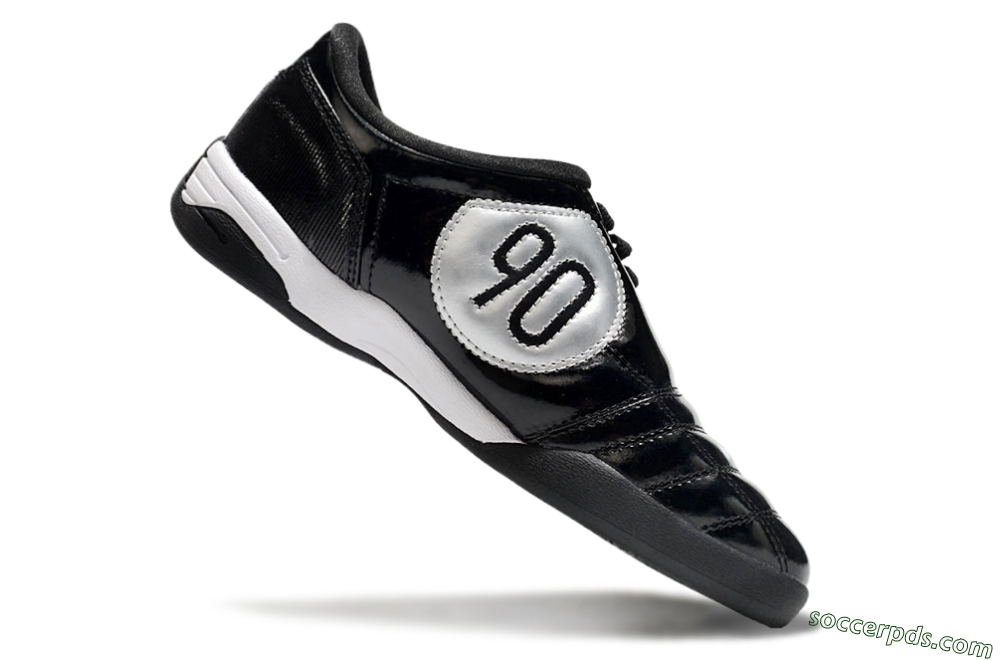 Nike Total 90 II IC Low-Tops Football Shoes - Black/White/Yellow 4