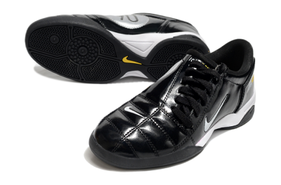 Nike Total 90 II IC Low-Tops Football Shoes - Black/White/Yellow