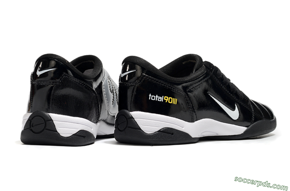 Nike Total 90 II IC Low-Tops Football Shoes - Black/White/Yellow 6