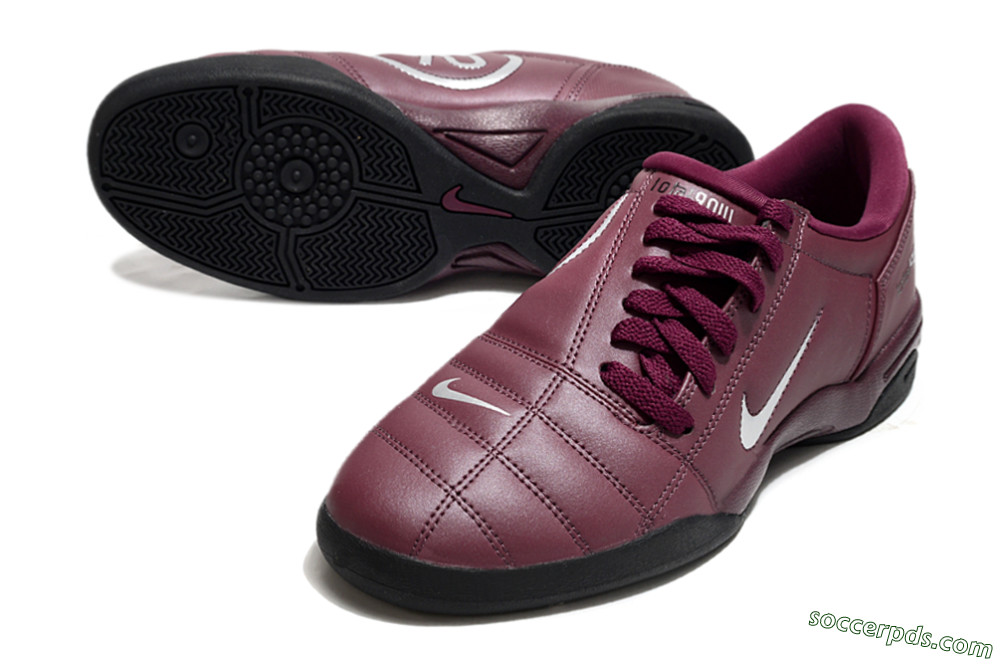 Nike Total 90 II IC Low-Tops Football Shoes - Red/Black/White 3