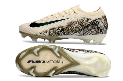 Nike Air Zoom Mercurial Vapor 16 Elite FG Low-Tops Football Boots - Beige/Black/White
