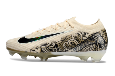 Nike Air Zoom Mercurial Vapor 16 Elite FG Low-Tops Football Boots - Beige/Black/White