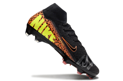 Nike Air Zoom Mercurial Superfly 10 Elite FG High-Tops Football Boots - Black/Orange/Leopard