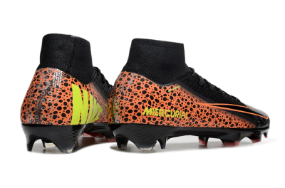 Nike Air Zoom Mercurial Superfly 10 Elite FG High-Tops Football Boots - Black/Orange/Leopard