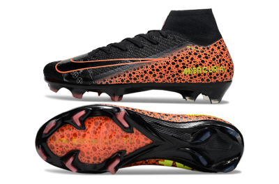 Nike Air Zoom Mercurial Superfly 10 Elite FG High-Tops Football Boots - Black/Orange/Leopard