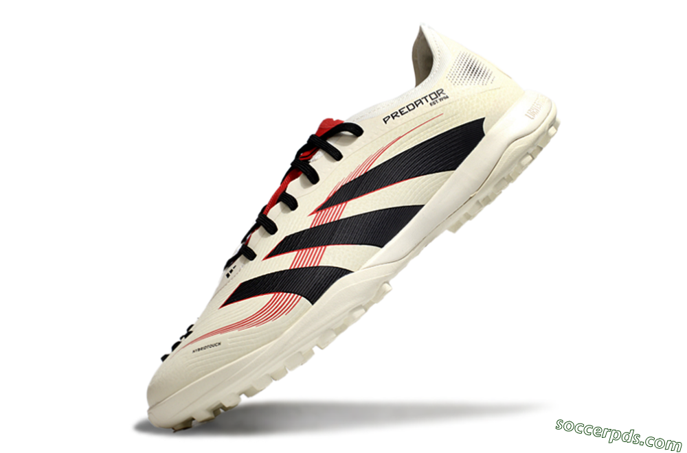Adidas Predator Elite 25 TF Low-Tops Football Shoes - Beige/Black/Red 5