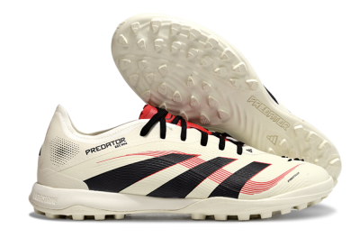 Adidas Predator Elite 25 TF Low-Tops Football Shoes - Beige/Black/Red