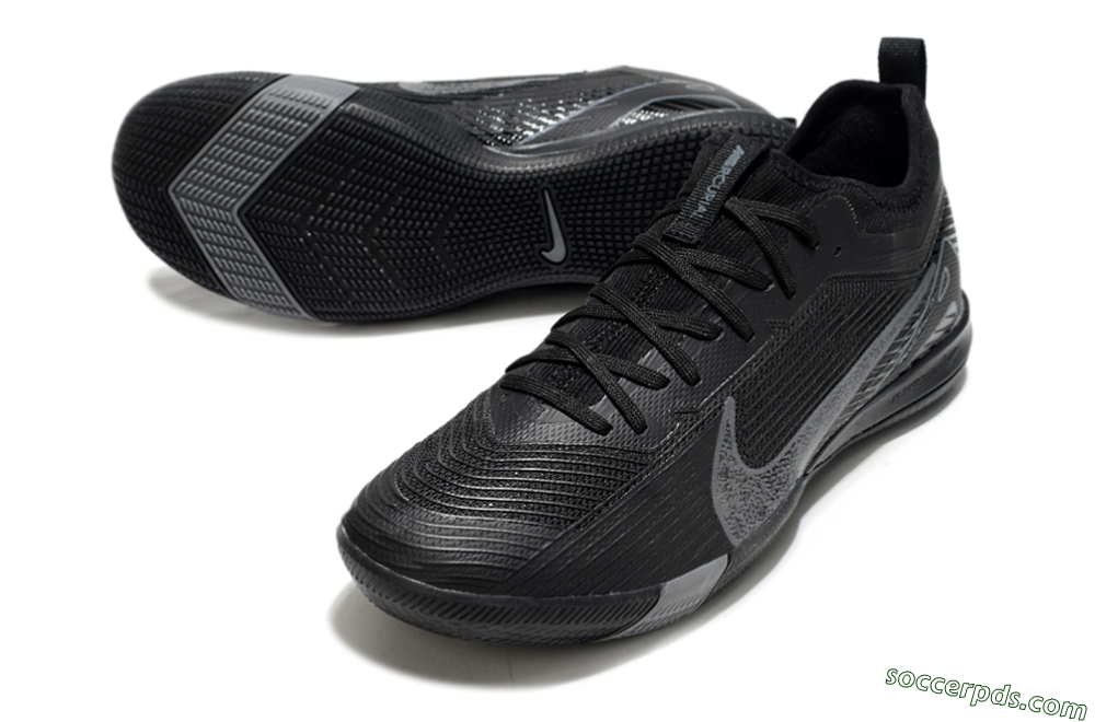 Nike Air Zoom Mercurial Vapor 16 Pro IC Low-Tops Football Shoes - Black/Grey/Blue 3