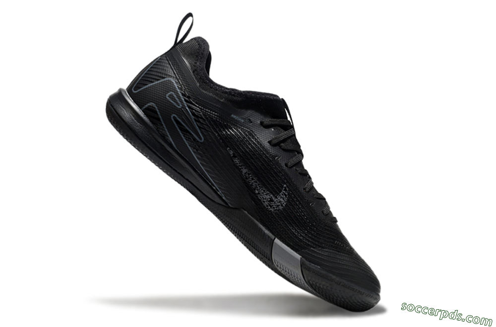 Nike Air Zoom Mercurial Vapor 16 Pro IC Low-Tops Football Shoes - Black/Grey/Blue 4