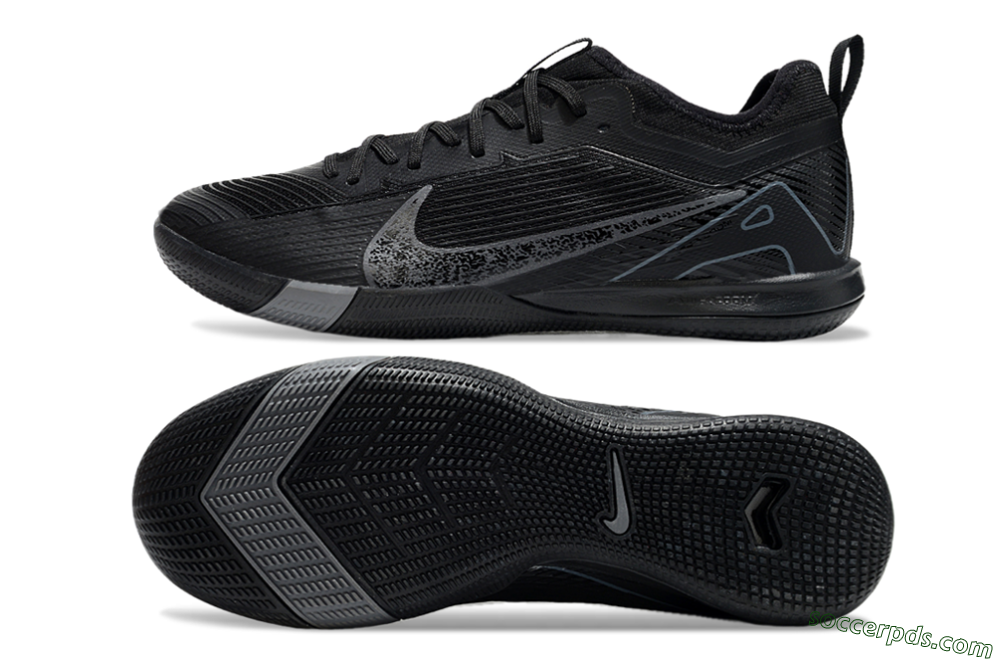 Nike Air Zoom Mercurial Vapor 16 Pro IC Low-Tops Football Shoes - Black/Grey/Blue 0