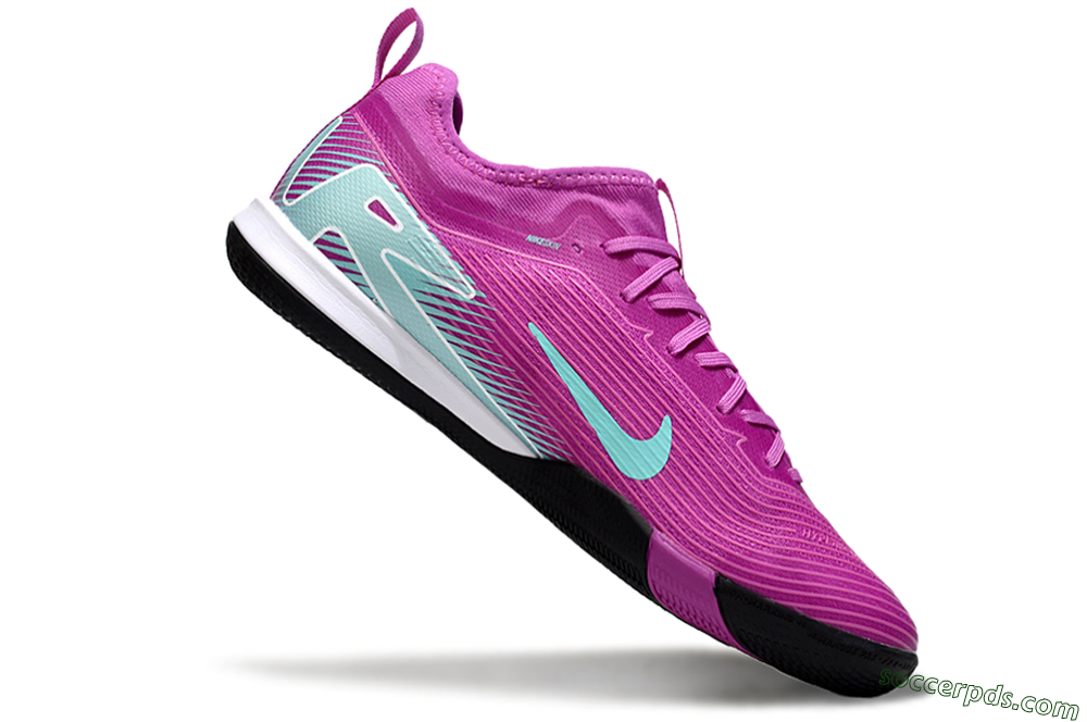 Nike Air Zoom Mercurial Vapor 16 Pro IC Low-Tops Football Shoes - Purple/Jade/White 4