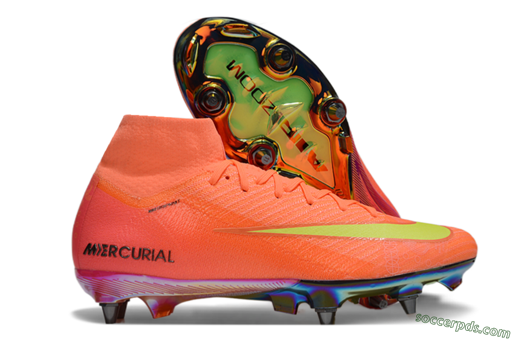 Nike Air Zoom Mercurial Superfly 10 Elite SG High-Tops Football Boots - Red/Yellow/Black 1