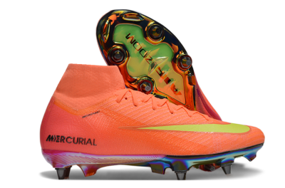 Nike Air Zoom Mercurial Superfly 10 Elite SG High-Tops Football Boots - Red/Yellow/Black