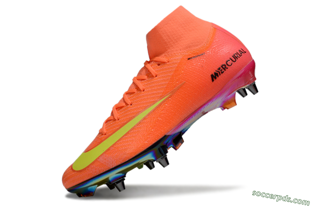 Nike Air Zoom Mercurial Superfly 10 Elite SG High-Tops Football Boots - Red/Yellow/Black 5