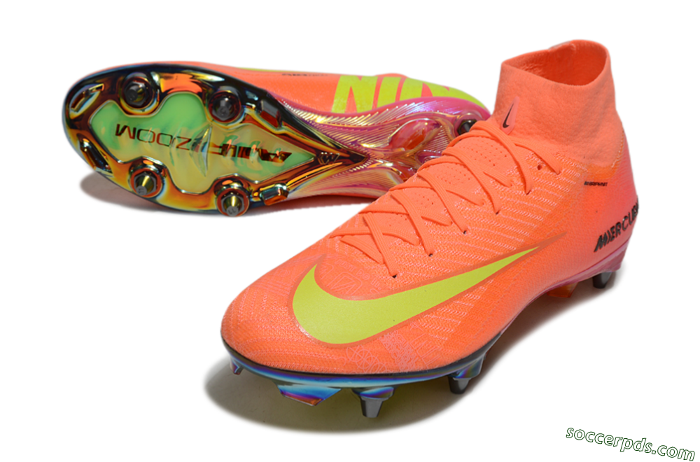 Nike Air Zoom Mercurial Superfly 10 Elite SG High-Tops Football Boots - Red/Yellow/Black 3
