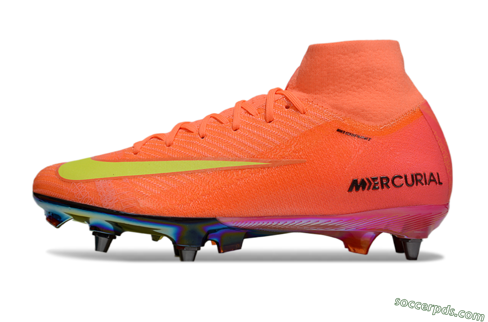 Nike Air Zoom Mercurial Superfly 10 Elite SG High-Tops Football Boots - Red/Yellow/Black 2