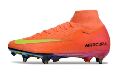 Nike Air Zoom Mercurial Superfly 10 Elite SG High-Tops Football Boots - Red/Yellow/Black