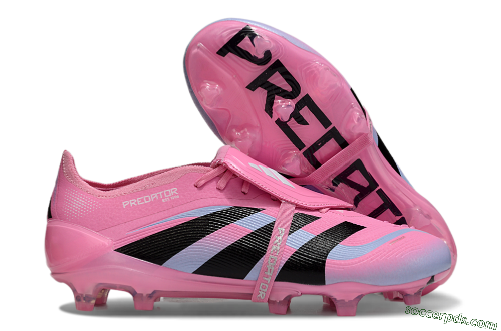 Adidas Predator Elite 25 Foldover Tongue FG Low-Tops Football Boots - Pink/Black/Jade 1