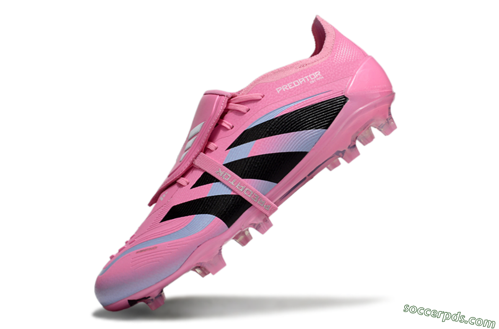 Adidas Predator Elite 25 Foldover Tongue FG Low-Tops Football Boots - Pink/Black/Jade 5