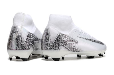 Nike Air Zoom Mercurial Superfly 10 Elite FG High-Tops Football Boots - White/Black