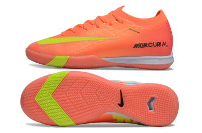 Nike Air Zoom Mercurial Vapor 16 Elite IC Low-Tops Football Shoes - Red/Yellow/White