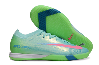 Nike Air Zoom Mercurial Vapor 16 Elite IC Low-Tops Football Shoes - Jade/Pink/Yellow