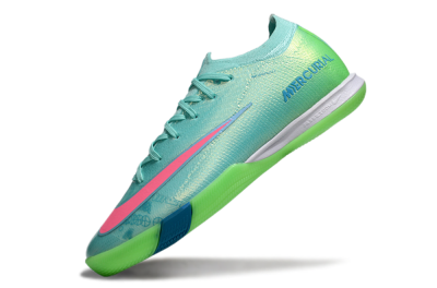 Nike Air Zoom Mercurial Vapor 16 Elite IC Low-Tops Football Shoes - Jade/Pink/Yellow