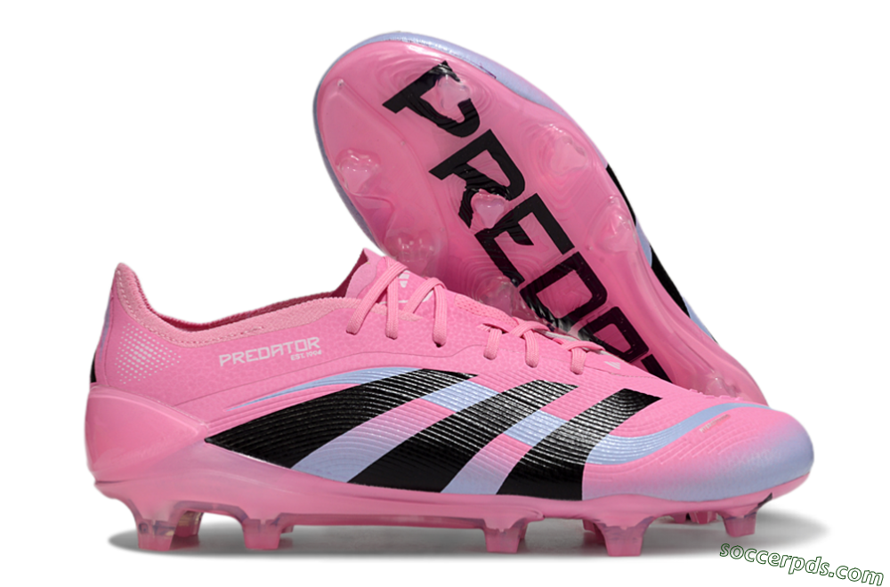 Adidas Predator Elite 25 FG Low-Tops Football Boots - Pink/Black/Jade 1