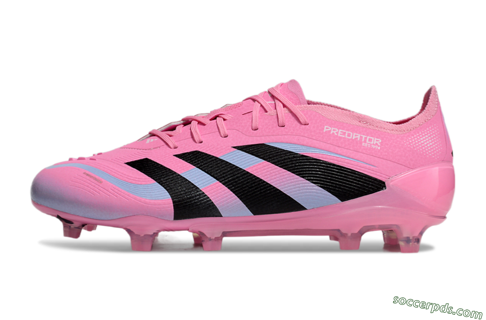 Adidas Predator Elite 25 FG Low-Tops Football Boots - Pink/Black/Jade 2