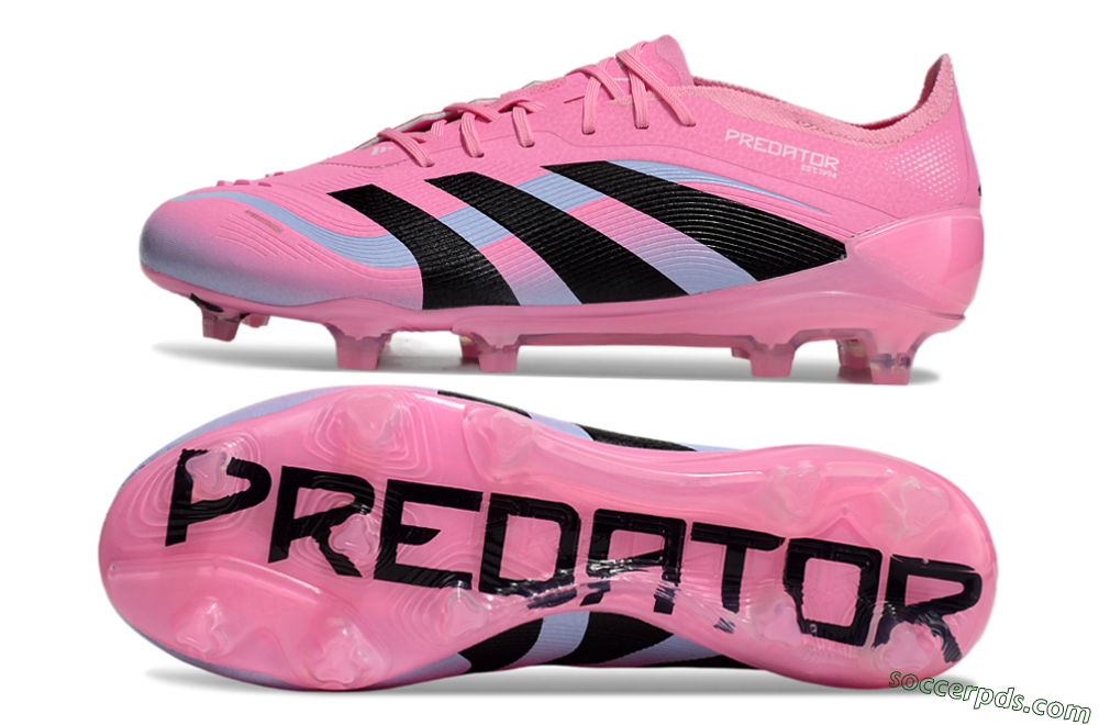 Adidas Predator Elite 25 FG Low-Tops Football Boots - Pink/Black/Jade 0