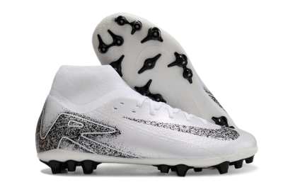 Nike Air Zoom Mercurial Superfly 10 Acadamy AG High-Tops Football Boots - White/Black