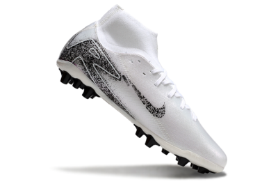 Nike Air Zoom Mercurial Superfly 10 Acadamy AG High-Tops Football Boots - White/Black