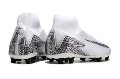 Nike Air Zoom Mercurial Superfly 10 Acadamy AG High-Tops Football Boots - White/Black