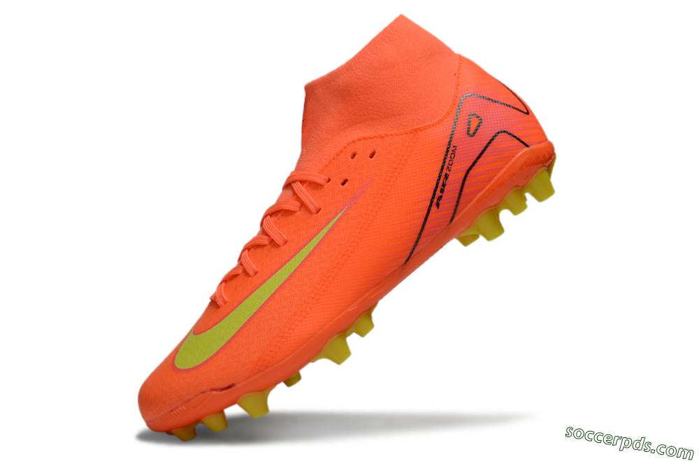 Nike Air Zoom Mercurial Superfly 10 Acadamy AG High-Tops Football Boots - Red/Yellow/Black 5