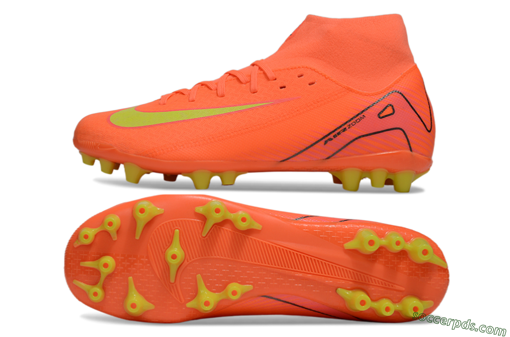 Nike Air Zoom Mercurial Superfly 10 Acadamy AG High-Tops Football Boots - Red/Yellow/Black 0