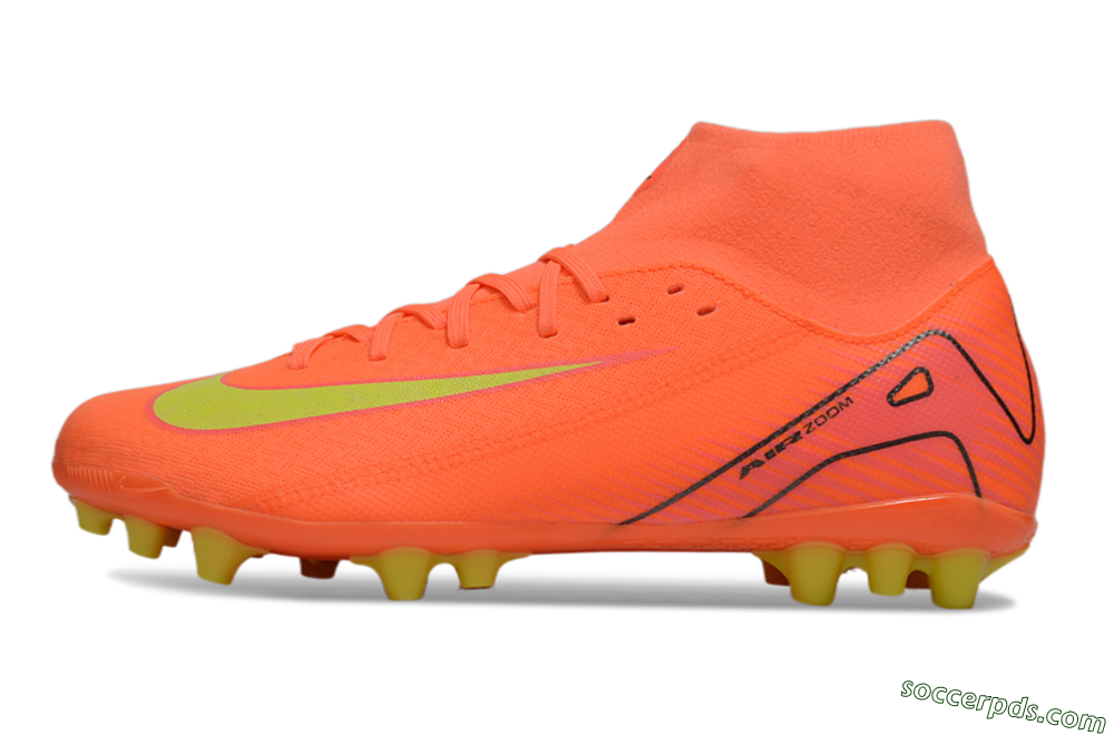 Nike Air Zoom Mercurial Superfly 10 Acadamy AG High-Tops Football Boots - Red/Yellow/Black 2