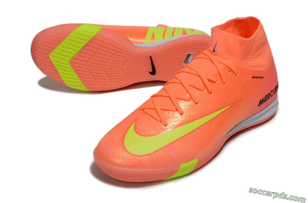 Nike Air Zoom Mercurial Superfly 10 Elite IC High-Tops Football Shoes - Red/Yellow/Black 3