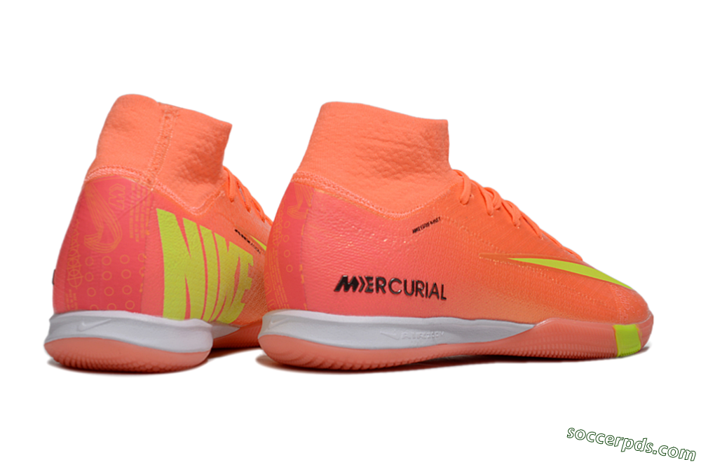 Nike Air Zoom Mercurial Superfly 10 Elite IC High-Tops Football Shoes - Red/Yellow/Black 6