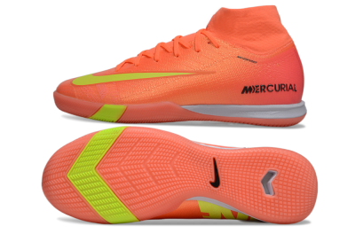 Nike Air Zoom Mercurial Superfly 10 Elite IC High-Tops Football Shoes - Red/Yellow/Black