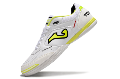 Joma Top Flex IC Low-Tops Football Shoes - White/Black/Yellow
