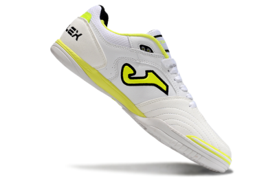 Joma Top Flex IC Low-Tops Football Shoes - White/Black/Yellow