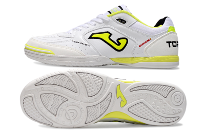 Joma Top Flex IC Low-Tops Football Shoes - White/Black/Yellow