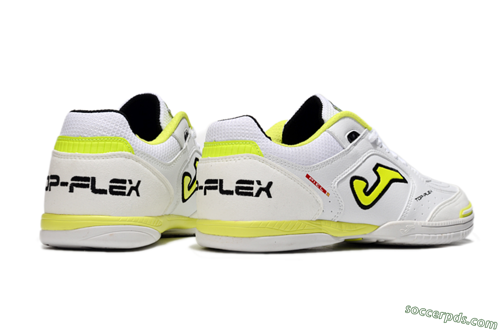 Joma Top Flex IC Low-Tops Football Shoes - White/Black/Yellow 6