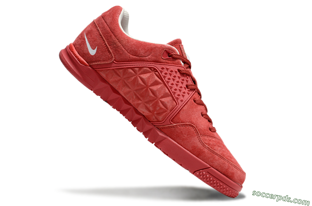 Nike Street Gato IC Low-Tops Football Shoes - Red/Red 4