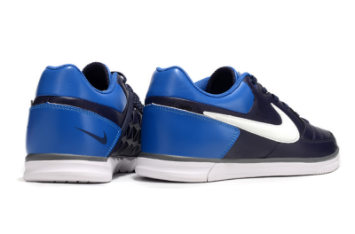 Nike Street Gato IC Low-Tops Football Shoes - Black/White/Blue