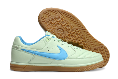 Nike Street Gato IC Low-Tops Football Shoes - Avocado/Blue/Brown