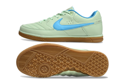 Nike Street Gato IC Low-Tops Football Shoes - Avocado/Blue/Brown