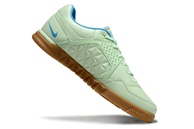 Nike Street Gato IC Low-Tops Football Shoes - Avocado/Blue/Brown